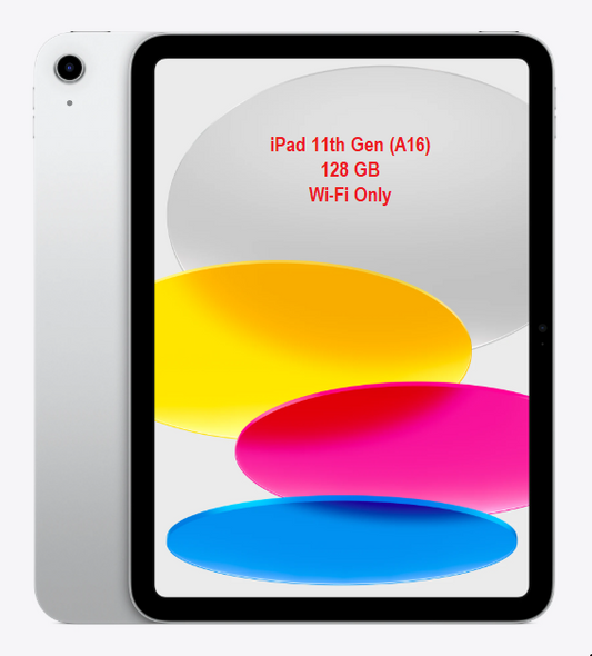 Apple iPad 11 (A16) 128GB Wi-Fi (Supports Observ 520x)